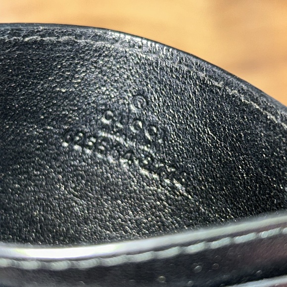 Authentic Gucci Black GG Embossed Perforated Leather Card Case Wallet - Picture 6 of 14